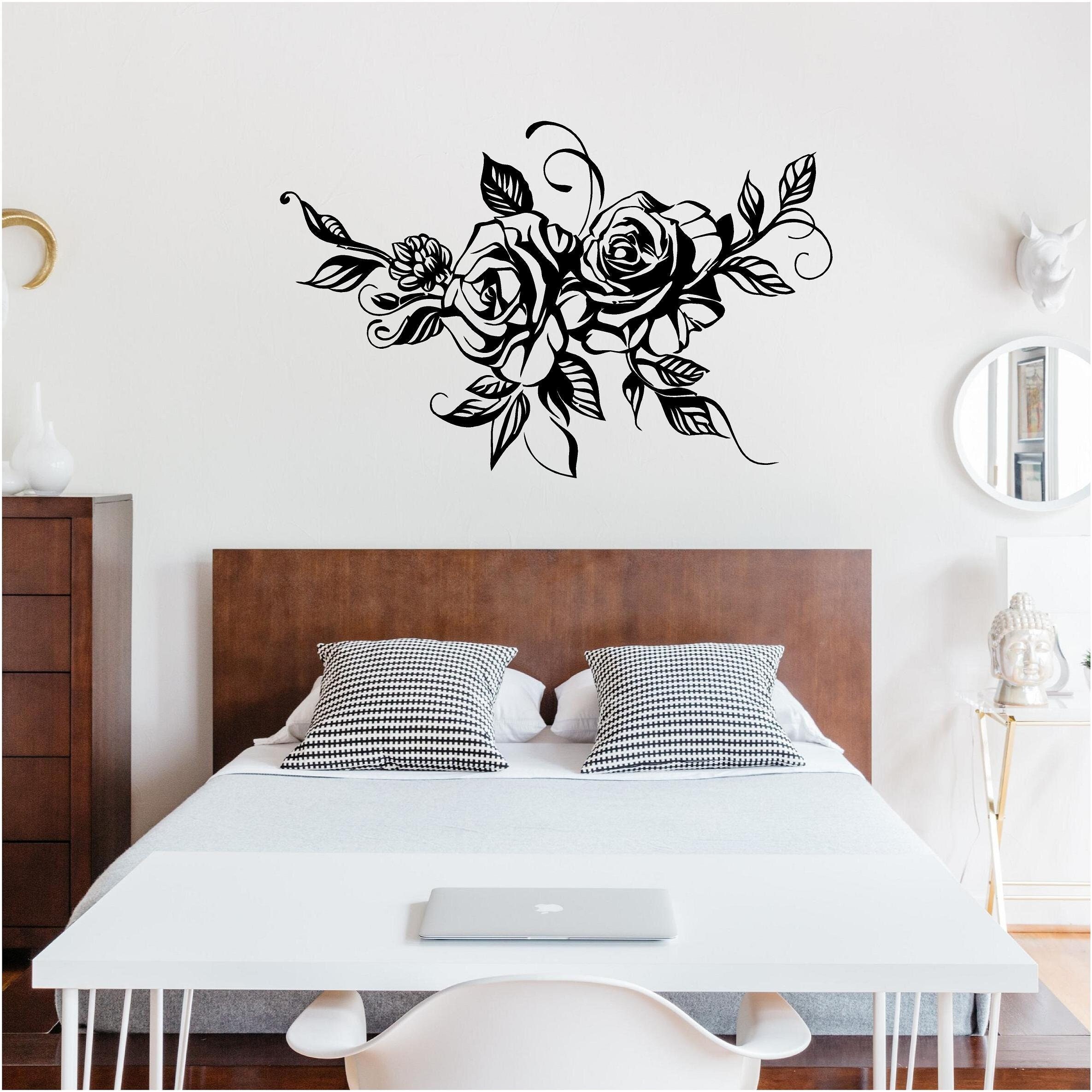 Wall Décor Home & Living Wall Decals & Murals Roses Interior or