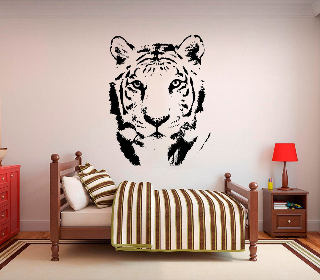 Tiger Face - 0623 Vinyl Wall Art, Decal, Sticker, Transfer, Mural ...