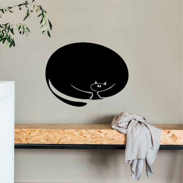 Fat Cat Wall Decals Etsy Finland