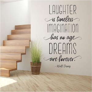 Walt Disney quote Vinyl Wall Art, Decal, Sticker, Transfer, Mural, Removable, Decor, Rent Friendly, Interior, Exterior, Full Wall - 1051