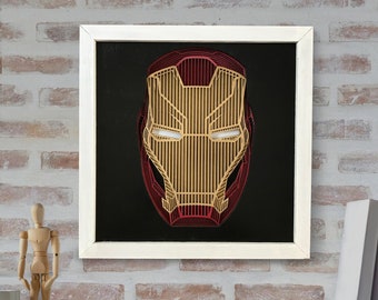 Iron Man Framed Wood Art