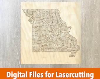 Laser Cutter File | Missouri Layered Map