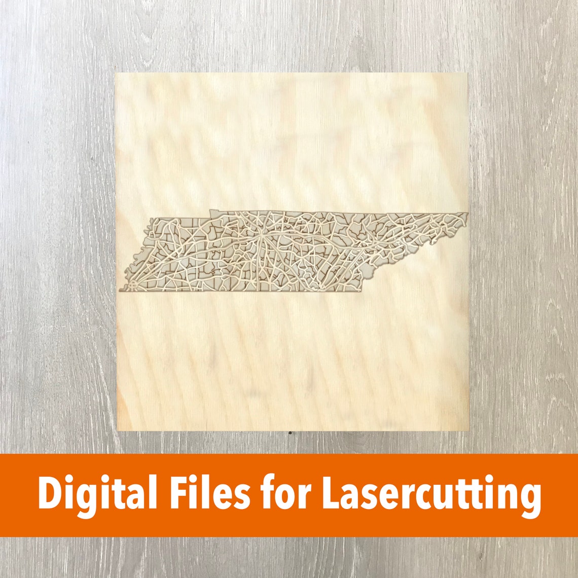 Laser Cutter File Tennessee Layered Map Etsy