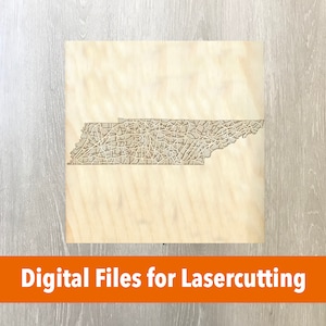 Laser Cutter File | Tennessee Layered Map