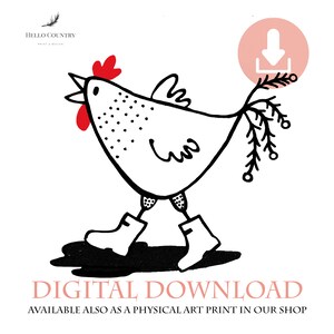 Pollo png, stampa di pollo, arte trasparente di pollo, regalo di gallina, arte di pollo, regalo di pollo, download digitale di pollo, png stampabile di pollo