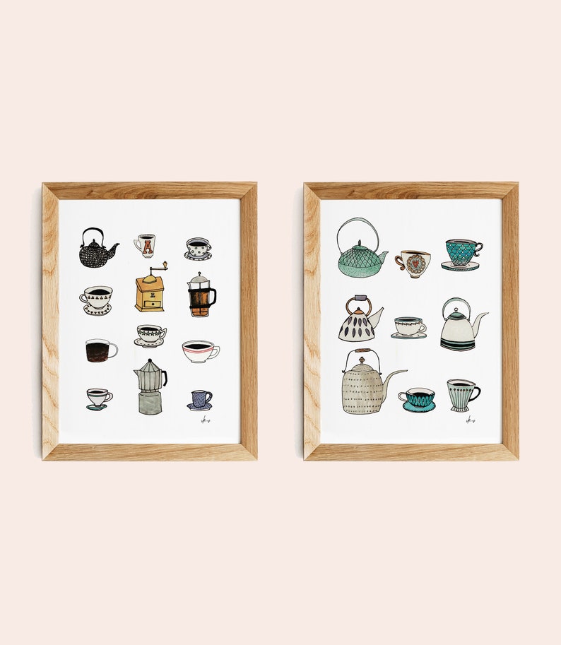 Tea Print, Tea Wall Art, Tea Art Print, Rustic Tea Wall Art Print for
