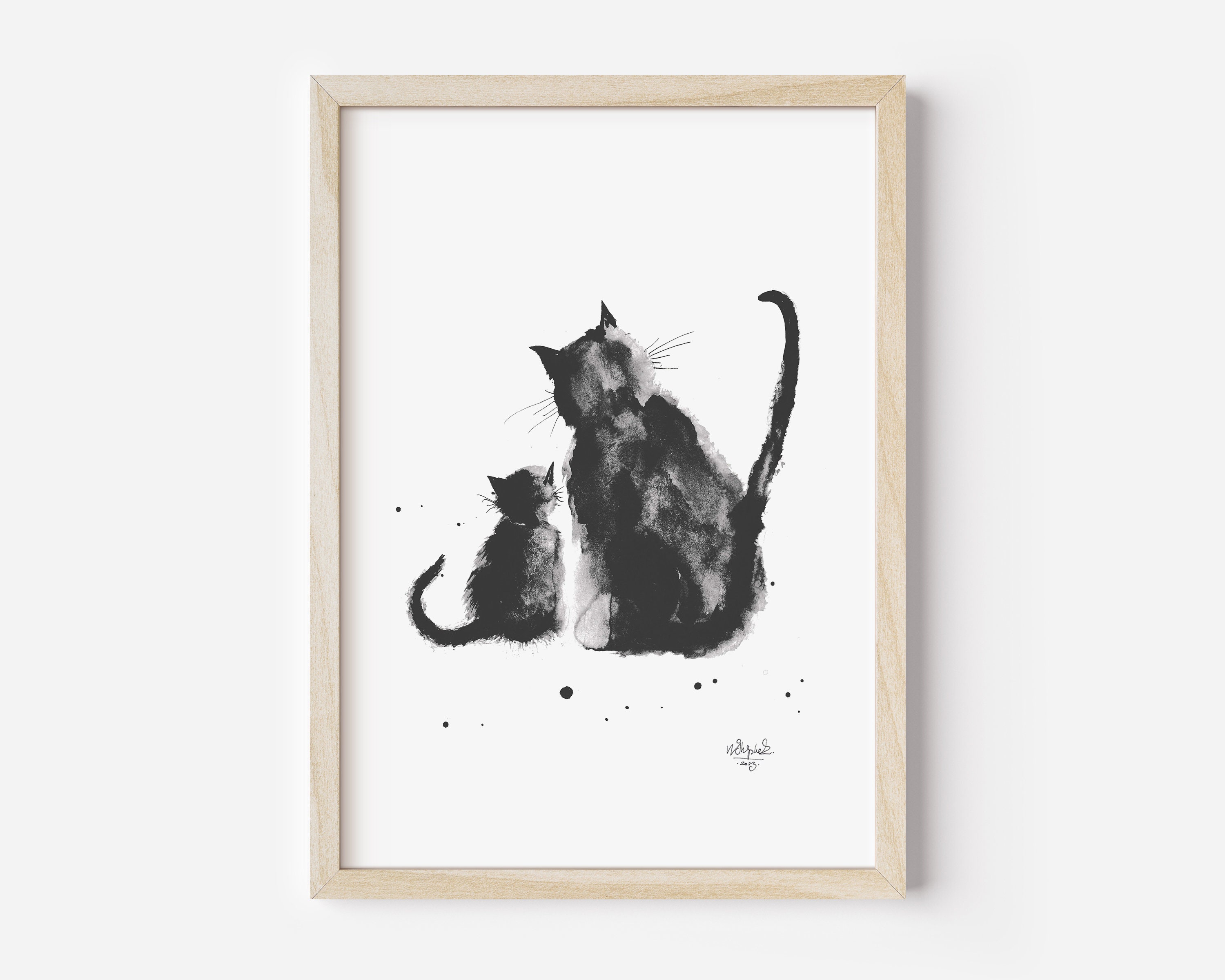 Download Twin Feline Harmony - Matching Cat Pfp Wallpaper