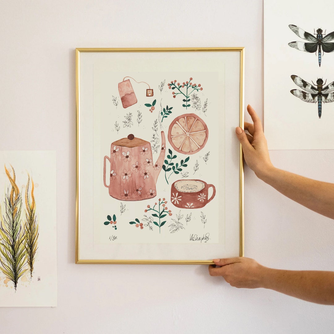 Kitchen Wall Art, Tea Print, Tea Art, Tea Art Print, Tea Time Tea