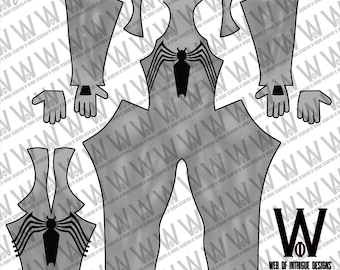 White & Black SM Suit Dye-Sub Pattern