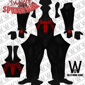 Red | Classic Symbiote SM Suit Dye-Sub Pattern
