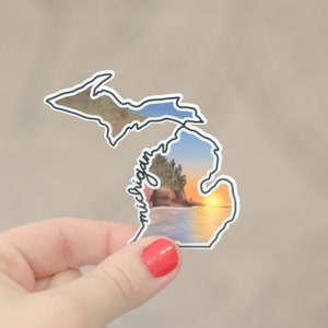 Michigan Landscape Waterproof Illustrated Sticker