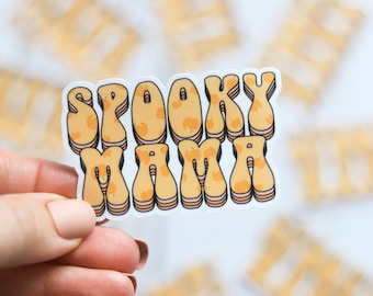 Spooky Mama Retro Sticker