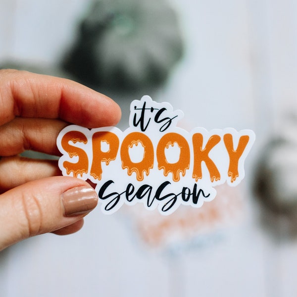 It's Spooky Season Sticker, Halloween Sticker, Sticker for fall, Laptop/Hydroflask Sticker