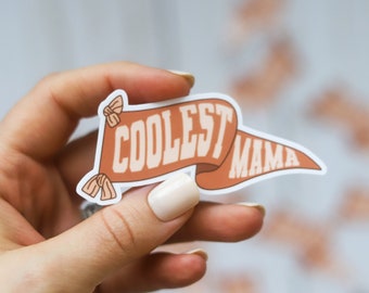 Coolest Mama Pennant Sticker