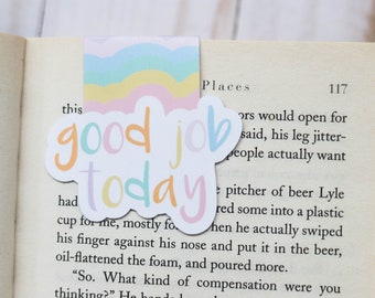 Good Job Today Colorful Magnetic Double Sided Bookmark