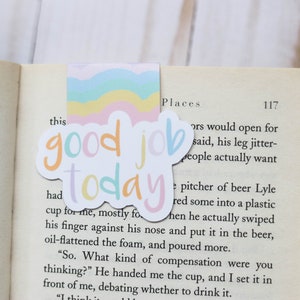 Good Job Today Colorful Magnetic Double Sided Bookmark image 1