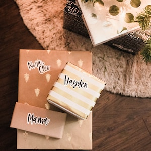 Custom Name Gift Tag Stickers
