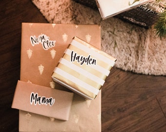 Benutzerdefinierte Namen Geschenkanhänger Aufkleber
