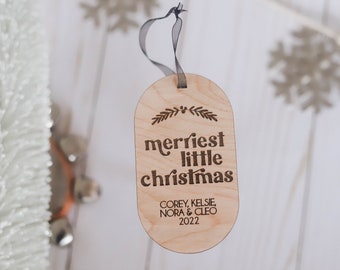 Merriest Little Christmas Custom Christmas Ornament