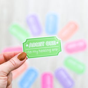 Admit One to My Healing Era | Carnival Ticket Sticker image 7