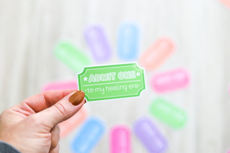 Admit One to My Healing Era | Carnival Ticket Sticker image 7