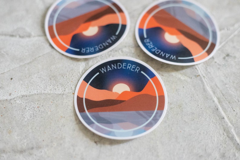 Wanderer Waterproof Sticker image 4