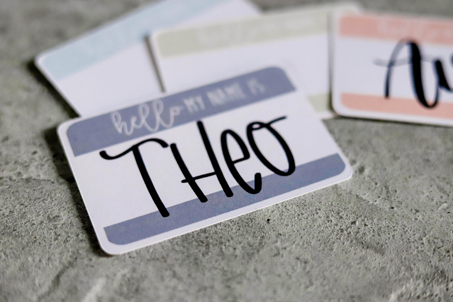 Hello I'm... Baby Name Tag Personalized Hospital Baby Etsy