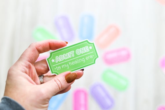 Admit One to My Healing Era | Carnival Ticket Sticker