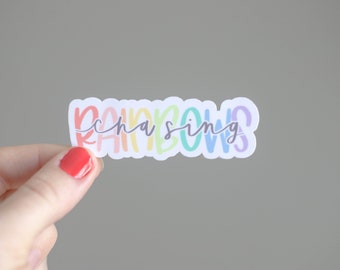 Chasing Rainbows Sticker, Miscarriage Sticker, Infertility Sticker, Rainbow Mama Sticker
