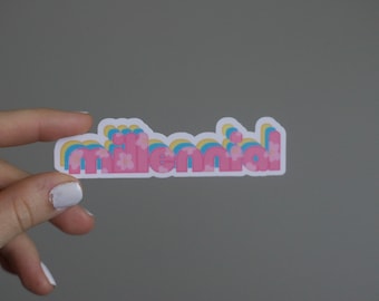 Millennial Throwback Sticker