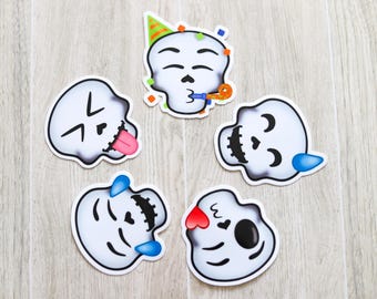 Halloween Skeleton Sticker Set | Spooky Laptop Decals
