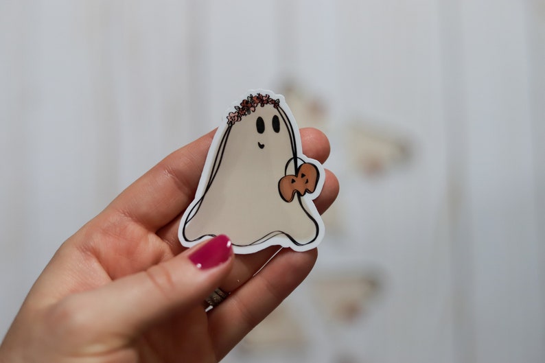 Trick or Treating Ghosts Sticker Set of 3 image 7