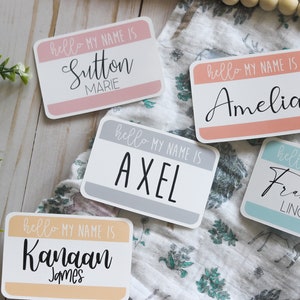 Hello, My Name Is ... Personalized Baby Name Tag Sticker image 5