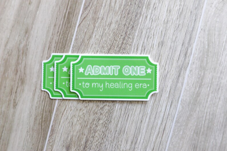 Admit One to My Healing Era | Carnival Ticket Sticker image 2