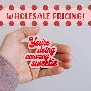 Groothandel You're Doing Amazing, lieverd retrostickers | Bulkstickers