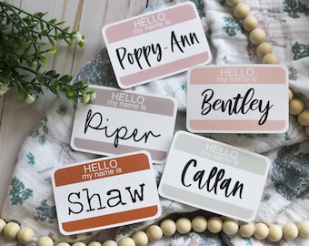 Name Sign Mini Baby Name Sign Name Announcement Hello My - .de