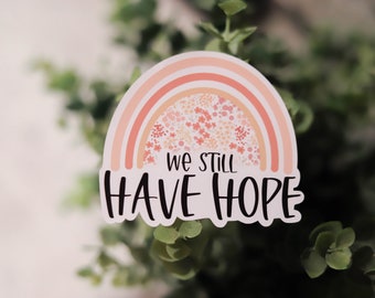Rainbow Hope Sticker, Miscarriage Infertility Support, Waterproof Vinyl