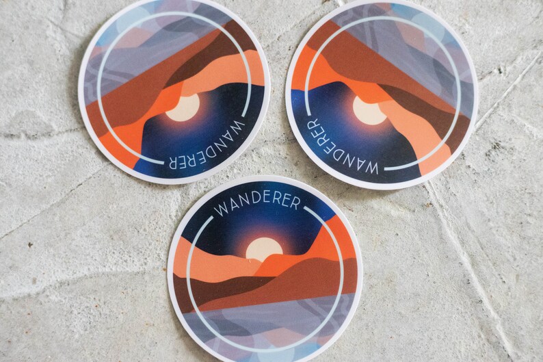 Wanderer Waterproof Sticker image 5