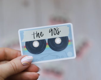 1990s Mixed Tape Sticker | Millennial Sticker | Throwback Sticker