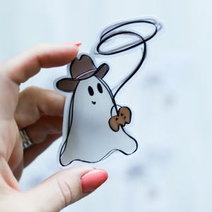 Cowboy Geist Aufkleber | Süßes oder Saures Aufkleber | Halloween Aufkleber