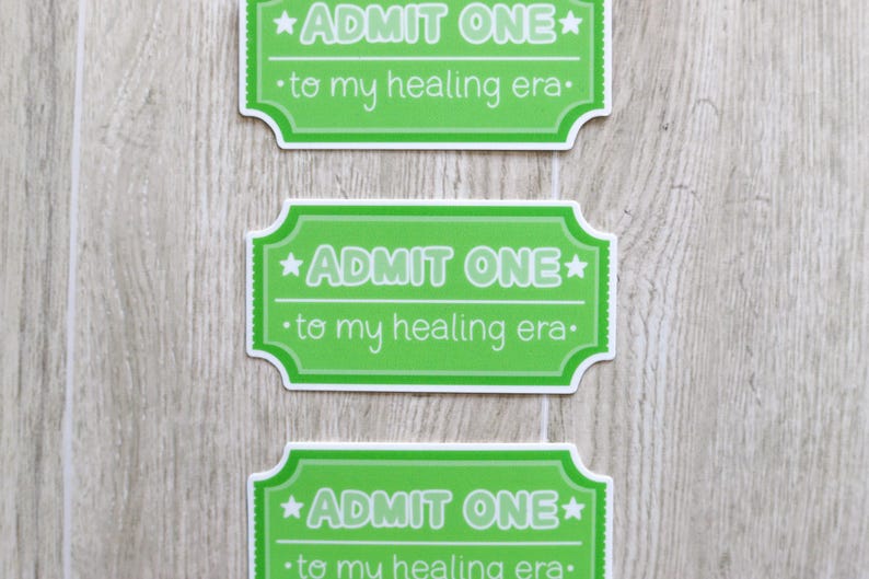 Admit One to My Healing Era | Carnival Ticket Sticker image 6