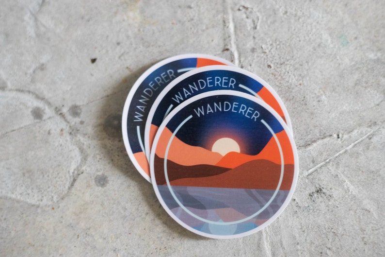 Wanderer Waterproof Sticker image 3
