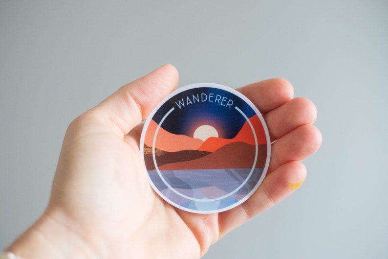 Wanderer Waterproof Sticker image 2