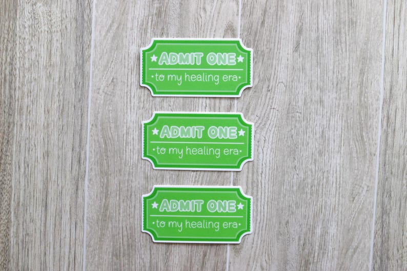 Admit One to My Healing Era | Carnival Ticket Sticker image 4