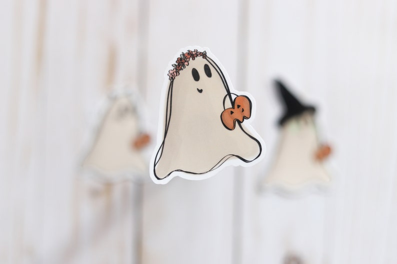 Trick or Treating Ghosts Sticker Set of 3 image 3
