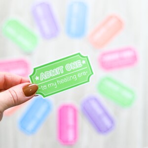 Admit One to My Healing Era | Carnival Ticket Sticker image 5