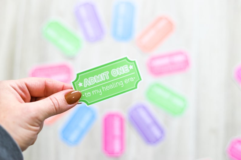 Admit One to My Healing Era | Carnival Ticket Sticker image 5