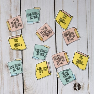 Sticky Note Affirmation Mini Sticker Set Positivity Stickers image 6