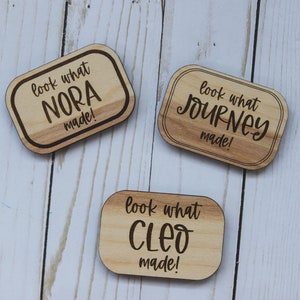 Look What I Made | Personalized Refrigerator Magnet for Child&#39;s Artwork