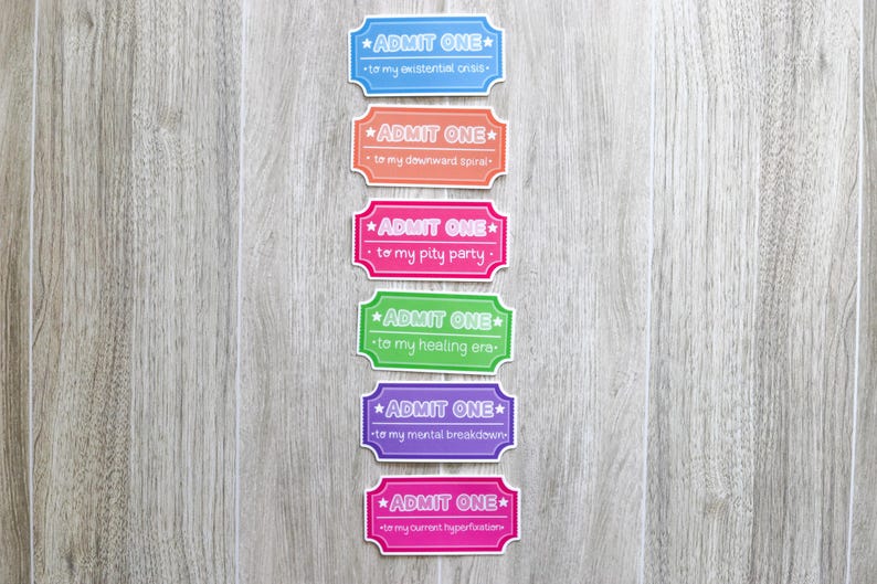 Admit One to My Healing Era | Carnival Ticket Sticker image 10